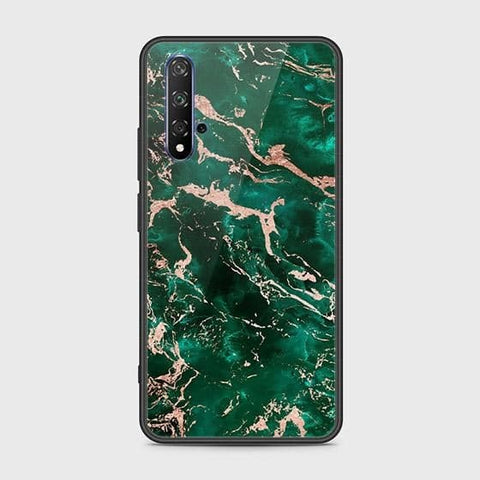 Honor 20 Cover - Colorful Marble Series - HQ Ultra Shine Premium Infinity Glass Soft Silicon Borders Case