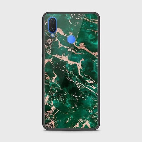 Huawei Y9 2019 Cover - Colorful Marble Series - HQ Ultra Shine Premium Infinity Glass Soft Silicon Borders Case