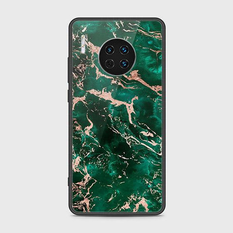 Huawei Mate 30 Cover - Colorful Marble Series - HQ Ultra Shine Premium Infinity Glass Soft Silicon Borders Case