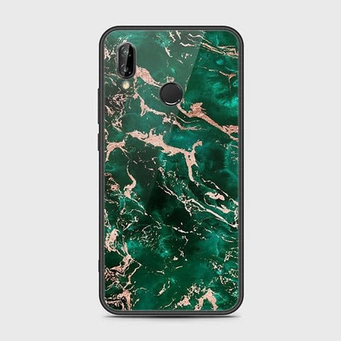 Huawei P20 Lite 2019 Cover - Colorful Marble Series - HQ Ultra Shine Premium Infinity Glass Soft Silicon Borders Case