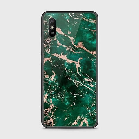 Xiaomi Redmi 9i Cover - Colorful Marble Series - HQ Ultra Shine Premium Infinity Glass Soft Silicon Borders Case