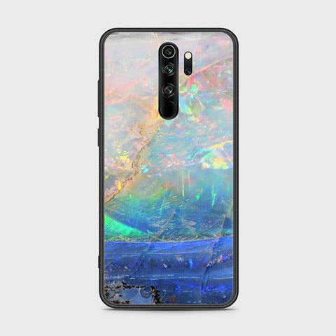 Xiaomi Redmi Note 8 Pro Cover - Colorful Marble Series - HQ Ultra Shine Premium Infinity Glass Soft Silicon Borders Case