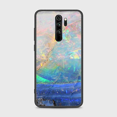 Xiaomi Redmi Note 8 Pro Cover - Colorful Marble Series - HQ Ultra Shine Premium Infinity Glass Soft Silicon Borders Case