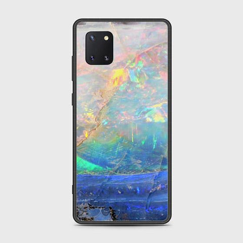 Samsung Galaxy Note 10 Lite Cover - Colorful Marble Series - HQ Ultra Shine Premium Infinity Glass Soft Silicon Borders Case