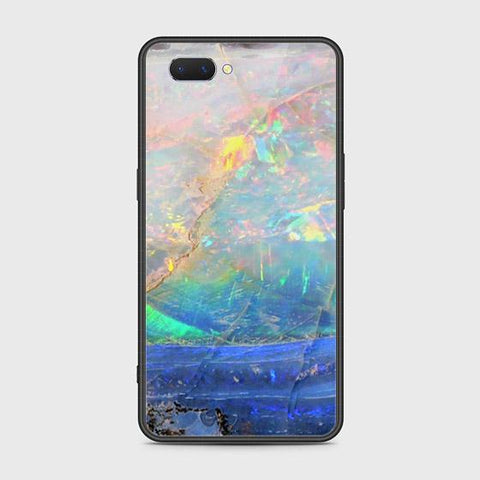 Realme C1 Cover - Colorful Marble Series - HQ Ultra Shine Premium Infinity Glass Soft Silicon Borders Case