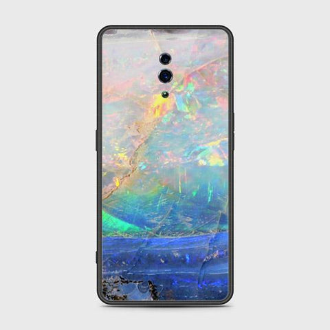 Oppo Reno Cover - Colorful Marble Series - HQ Ultra Shine Premium Infinity Glass Soft Silicon Borders Case