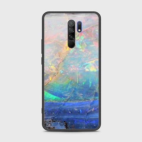 Xiaomi Poco M2 Cover - Colorful Marble Series - HQ Ultra Shine Premium Infinity Glass Soft Silicon Borders Case