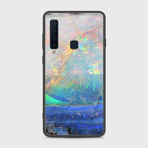 Samsung Galaxy A9 2018 Cover - Colorful Marble Series - HQ Ultra Shine Premium Infinity Glass Soft Silicon Borders Case