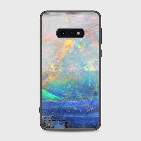 Samsung Galaxy S10e Cover - Colorful Marble Series - HQ Ultra Shine Premium Infinity Glass Soft Silicon Borders Case