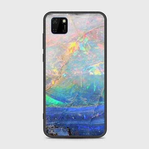 Honor 9S Cover - Colorful Marble Series - HQ Ultra Shine Premium Infinity Glass Soft Silicon Borders Case