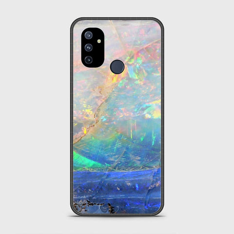 OnePlus Nord N100 Cover- Colorful Marble Series - HQ Ultra Shine Premium Infinity Glass Soft Silicon Borders Case
