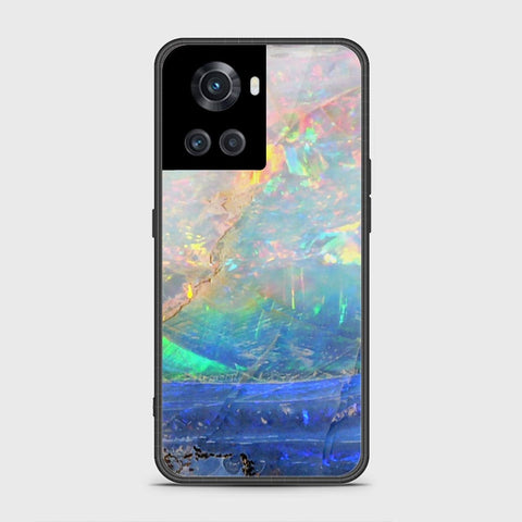 OnePlus Ace Cover- Colorful Marble Series - HQ Ultra Shine Premium Infinity Glass Soft Silicon Borders Case