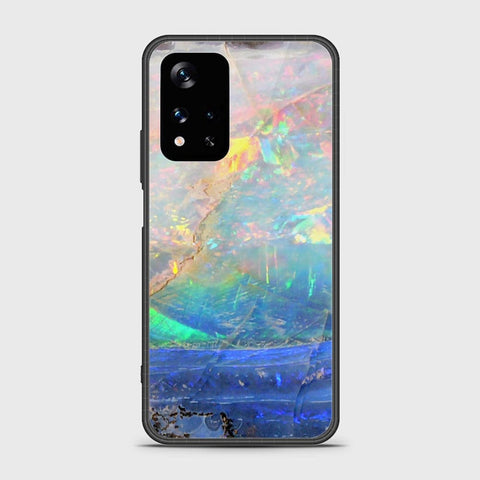 Xiaomi Poco M4 Pro 5G Cover- Colorful Marble Series - HQ Ultra Shine Premium Infinity Glass Soft Silicon Borders Case