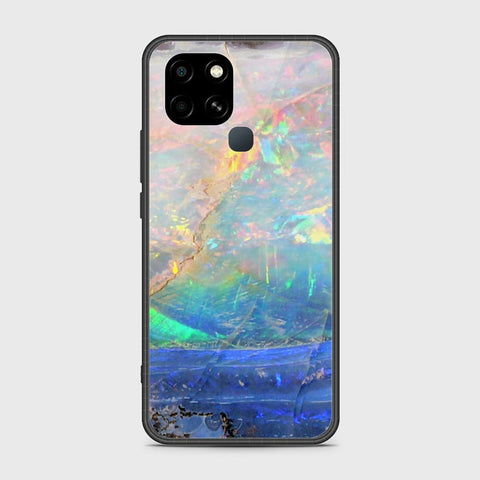 Infinix Smart 6 Cover- Colorful Marble Series - HQ Ultra Shine Premium Infinity Glass Soft Silicon Borders Case