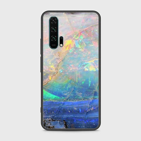 Honor 20 Pro Cover - Colorful Marble Series - HQ Ultra Shine Premium Infinity Glass Soft Silicon Borders Case