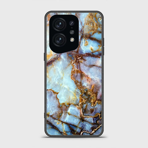 Oppo Find X5 Cover - Colorful Marble Series - HQ Ultra Shine Premium Infinity Glass Soft Silicon Borders Case