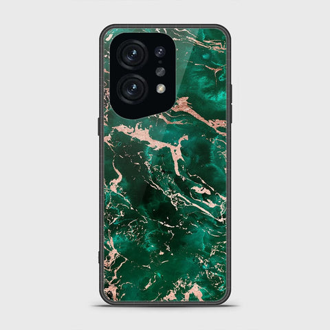 Oppo Find X5 Cover - Colorful Marble Series - HQ Ultra Shine Premium Infinity Glass Soft Silicon Borders Case
