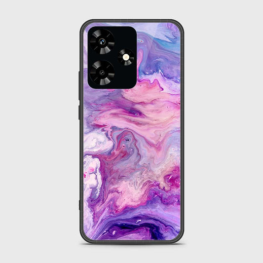 Infinix Hot 30 Cover- Colorful Marble Series - HQ Ultra Shine Premium Infinity Glass Soft Silicon Borders Case (Fast Delivery)