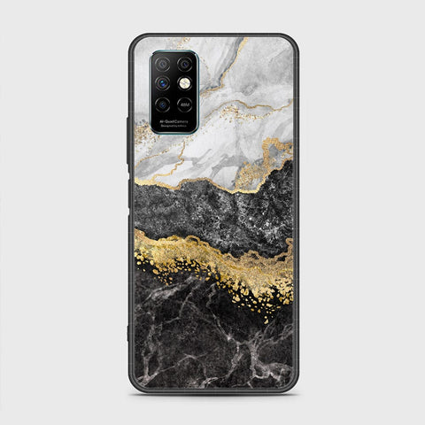 Infinix Note 8i Cover- Colorful Marble Series - HQ Ultra Shine Premium Infinity Glass Soft Silicon Borders Case