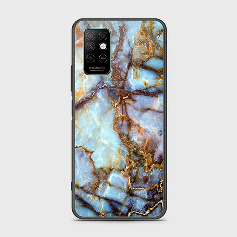 Infinix Note 8i Cover- Colorful Marble Series - HQ Ultra Shine Premium Infinity Glass Soft Silicon Borders Case