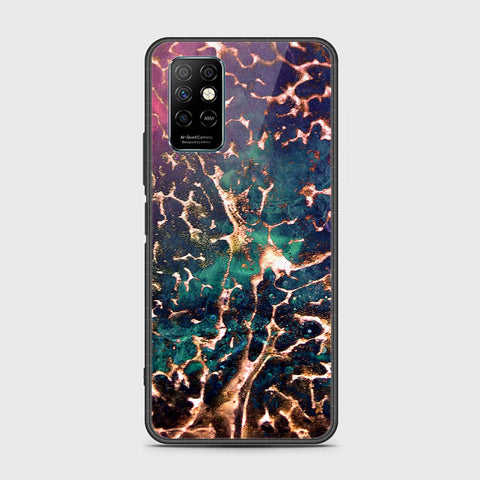 Infinix Note 8i Cover- Colorful Marble Series - HQ Ultra Shine Premium Infinity Glass Soft Silicon Borders Case