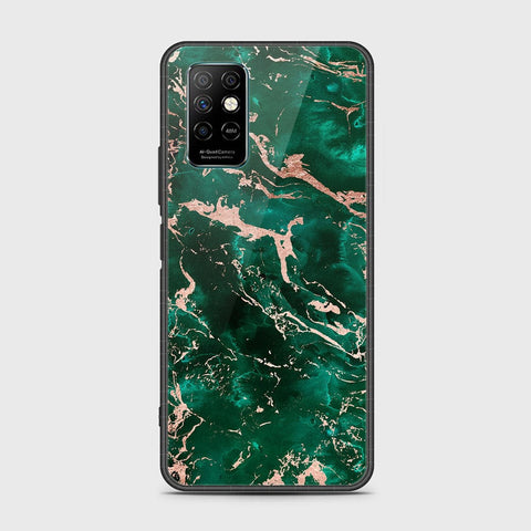 Infinix Note 8i Cover- Colorful Marble Series - HQ Ultra Shine Premium Infinity Glass Soft Silicon Borders Case