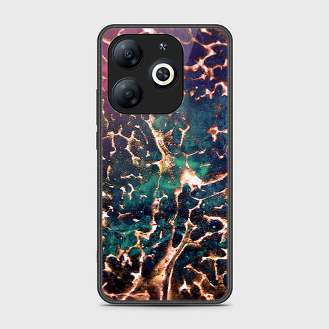 Tecno Pop 8 Cover- Colorful Marble Series - HQ Ultra Shine Premium Infinity Glass Soft Silicon Borders Case