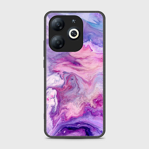 Tecno Pop 8 Cover- Colorful Marble Series - HQ Ultra Shine Premium Infinity Glass Soft Silicon Borders Case