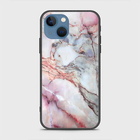 iPhone 13 Cover - Colorful Marble Series - HQ Ultra Shine Premium Infinity Glass Soft Silicon Borders Case