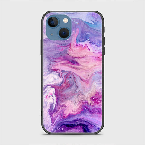iPhone 13 Cover - Colorful Marble Series - HQ Ultra Shine Premium Infinity Glass Soft Silicon Borders Case