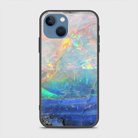 iPhone 13 Cover - Colorful Marble Series - HQ Ultra Shine Premium Infinity Glass Soft Silicon Borders Case