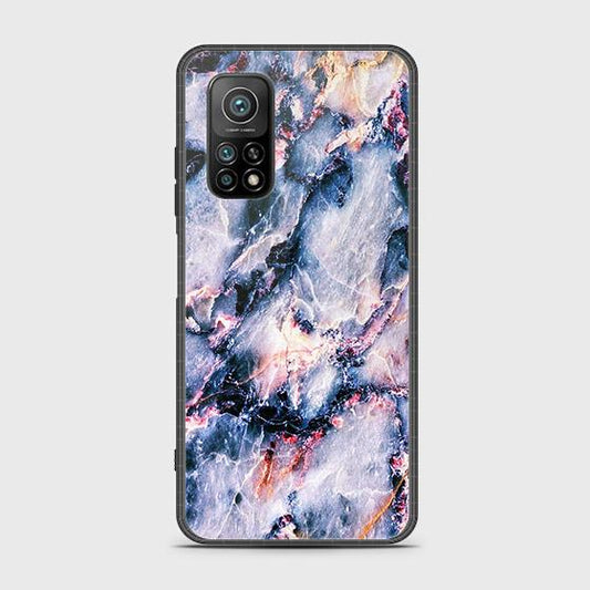 Xiaomi Mi 10T Cover - Colorful Marble Series - HQ Ultra Shine Premium Infinity Glass Soft Silicon Borders Case