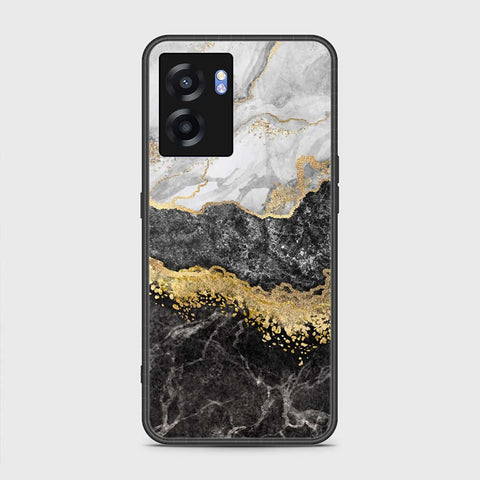 Oppo A77 5G Cover- Colorful Marble Series - HQ Ultra Shine Premium Infinity Glass Soft Silicon Borders Case