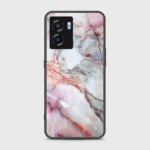 Oppo A56s Cover- Colorful Marble Series - HQ Ultra Shine Premium Infinity Glass Soft Silicon Borders Case