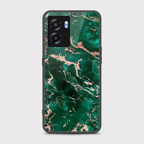 Oppo A77 5G Cover- Colorful Marble Series - HQ Ultra Shine Premium Infinity Glass Soft Silicon Borders Case