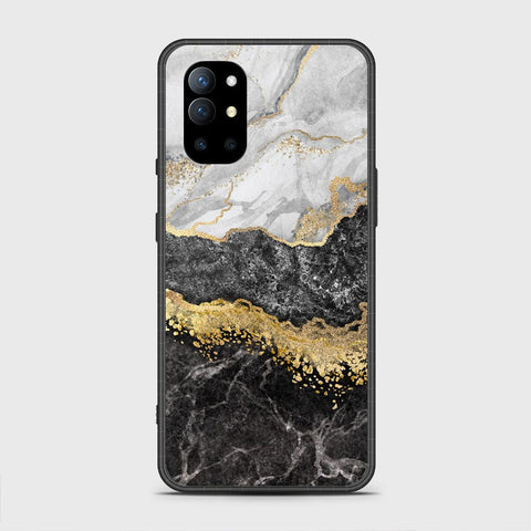 OnePlus 9R Cover - Colorful Marble Series - HQ Ultra Shine Premium Infinity Glass Soft Silicon Borders Case