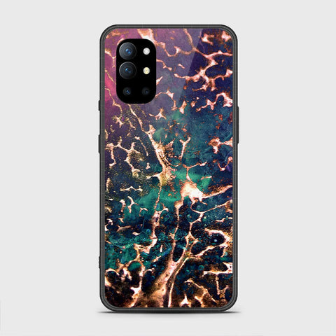 OnePlus 9R Cover - Colorful Marble Series - HQ Ultra Shine Premium Infinity Glass Soft Silicon Borders Case