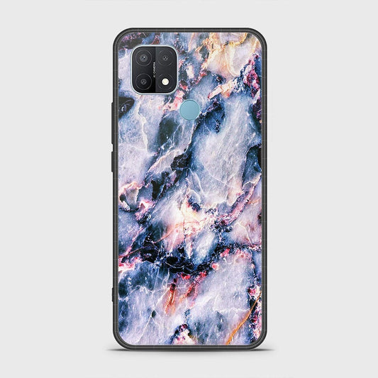 Oppo A35 Cover- Colorful Marble Series - HQ Ultra Shine Premium Infinity Glass Soft Silicon Borders Case