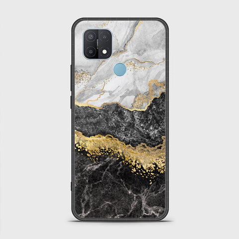 Oppo A35 Cover- Colorful Marble Series - HQ Ultra Shine Premium Infinity Glass Soft Silicon Borders Case