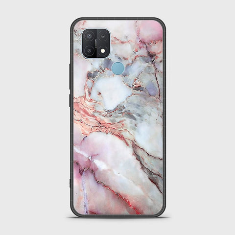 Oppo A15 Cover- Colorful Marble Series - HQ Ultra Shine Premium Infinity Glass Soft Silicon Borders Case