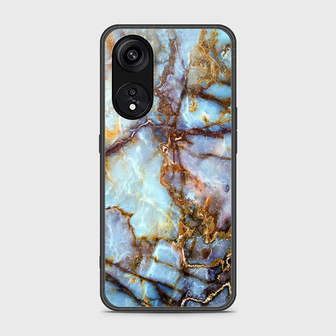 Oppo A1 Pro  Cover- Colorful Marble Series - HQ Ultra Shine Premium Infinity Glass Soft Silicon Borders Case