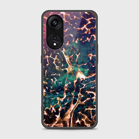 Oppo A1 Pro  Cover- Colorful Marble Series - HQ Ultra Shine Premium Infinity Glass Soft Silicon Borders Case