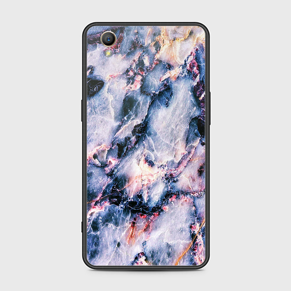 Oppo A37 Cover- Colorful Marble Series - HQ Ultra Shine Premium Infinity Glass Soft Silicon Borders Case