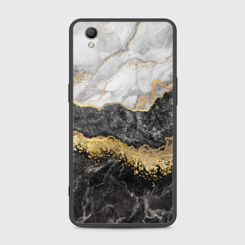 Oppo A37 Cover- Colorful Marble Series - HQ Ultra Shine Premium Infinity Glass Soft Silicon Borders Case