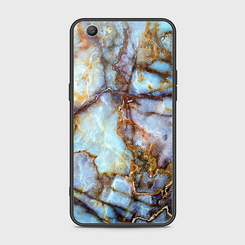 Oppo A57 Cover- Colorful Marble Series - HQ Ultra Shine Premium Infinity Glass Soft Silicon Borders Case