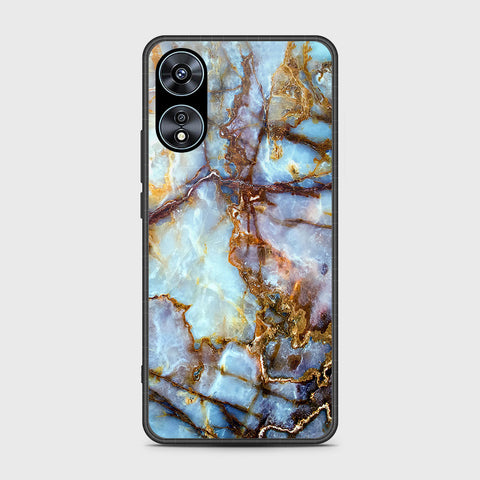 Oppo A78 4G Cover- Colorful Marble Series - HQ Ultra Shine Premium Infinity Glass Soft Silicon Borders Case