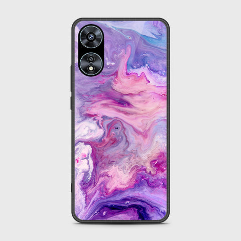 Oppo A78 4G Cover- Colorful Marble Series - HQ Ultra Shine Premium Infinity Glass Soft Silicon Borders Case