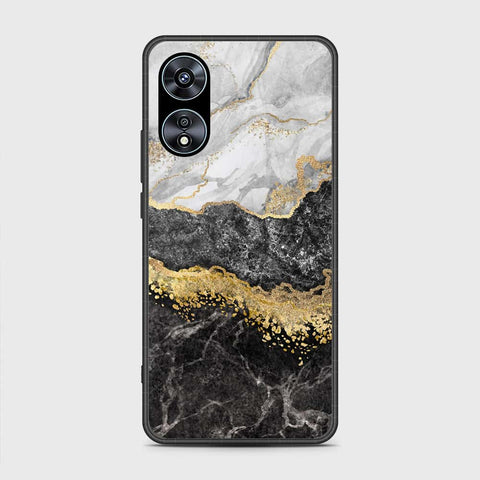 Oppo A97 5G Cover- Colorful Marble Series - HQ Ultra Shine Premium Infinity Glass Soft Silicon Borders Case
