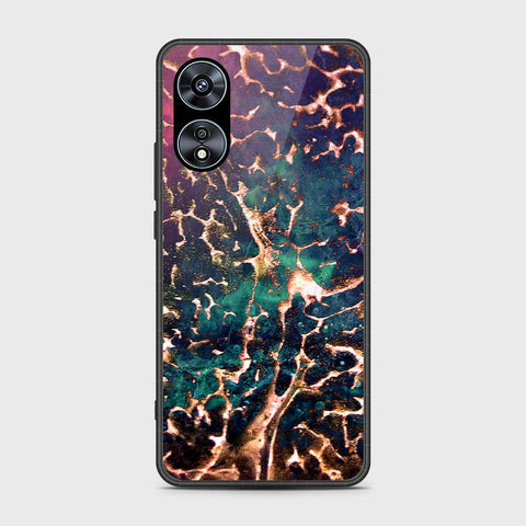 Oppo A97 5G Cover- Colorful Marble Series - HQ Ultra Shine Premium Infinity Glass Soft Silicon Borders Case
