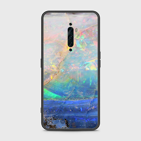 Oppo Reno 2Z Cover- Colorful Marble Series - HQ Ultra Shine Premium Infinity Glass Soft Silicon Borders Case